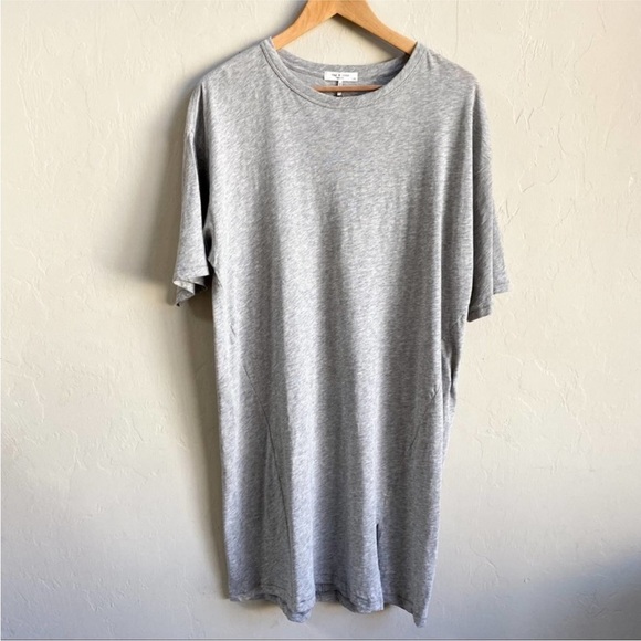 Rag & Bone The Slub Gray T-Shirt Dress Size Large - Picture 2 of 8